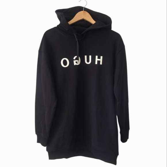 Hugo Boss Other - Hugo Boss Black Hooded Mend Sweatshirt Hoodie Unisex SZ S